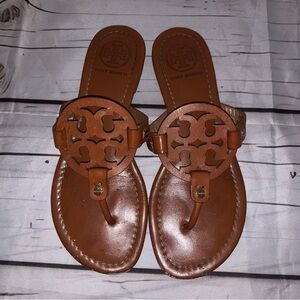 Tory Burch Miller Brown Sandals Size 6
